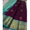 Women's Silk Printed Saree With Unstitched Blouse 5.5Mtr (Wine) Women's Silk Printed Saree With Unstitched Blouse 5.5Mtr (Wine)