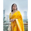 Women's Silk Printed Saree With Unstitched Blouse 5.5Mtr (Yellow) Women's Silk Printed Saree With Unstitched Blouse 5.5Mtr (Yellow)