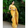 Women's Silk Printed Saree With Unstitched Blouse 5.5Mtr (Yellow) Women's Silk Printed Saree With Unstitched Blouse 5.5Mtr (Yellow)