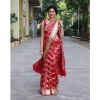 Women's Silk Printed Saree With Unstitched Blouse 5.5Mtr (White) Women's Silk Printed Saree With Unstitched Blouse 5.5Mtr (White)