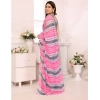 Women's Small Lace Georgette Striped Ready-to-Wear Saree With Unstitched Blouse 5.5 Mtr (Grey) Women's Small Lace Georgette Striped Ready-to-Wear Saree With Unstitched Blouse 5.5 Mtr (Grey)