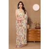 Women's Small Lace Georgette Printed Ready-to-Wear Saree With Unstitched Blouse 5.5 Mtr (Off White) Women's Small Lace Georgette Printed Ready-to-Wear Saree With Unstitched Blouse 5.5 Mtr (Off White)