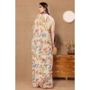 Women's Small Lace Georgette Printed Ready-to-Wear Saree With Unstitched Blouse 5.5 Mtr (Off White) Women's Small Lace Georgette Printed Ready-to-Wear Saree With Unstitched Blouse 5.5 Mtr (Off White)