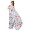 Women's Small Lace Georgette Printed Ready-to-Wear Saree With Unstitched Blouse 5.5 Mtr (Sky Blue) Women's Small Lace Georgette Printed Ready-to-Wear Saree With Unstitched Blouse 5.5 Mtr (Sky Blue)