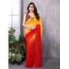 Women's Small Lace Georgette Solid Ready-to-Wear Saree With Unstitched Blouse 5.5 Mtr (Red-Orange) Women's Small Lace Georgette Solid Ready-to-Wear Saree With Unstitched Blouse 5.5 Mtr (Red-Orange)