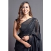 Women's Georgette Embellished Sequnece Bollywood Saree With Unstitched Blouse 5.5Mtr (Black) Women's Georgette Embellished Sequnece Bollywood Saree With Unstitched Blouse 5.5Mtr (Black)