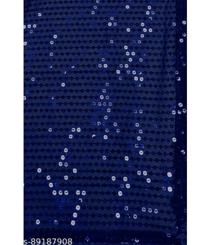 Women's Georgette Embellished Sequnece Bollywood Saree With Unstitched Blouse 5.5Mtr (Blue) Women's Georgette Embellished Sequnece Bollywood Saree With Unstitched Blouse 5.5Mtr (Blue)
