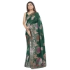 Women's Silk Printed Saree With Unstitched Blouse 5.5Mtr (Green) Women's Silk Printed Saree With Unstitched Blouse 5.5Mtr (Green)