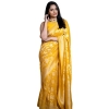 Women's Silk Printed Saree With Unstitched Blouse 5.5Mtr (Yellow) Women's Silk Printed Saree With Unstitched Blouse 5.5Mtr (Yellow)