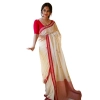 Women's Cotton Printed Saree With Unstitched Blouse 5.5Mtr (White) Women's Cotton Printed Saree With Unstitched Blouse 5.5Mtr (White)