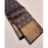 Women's Silk Printed Saree With Unstitched Blouse 5.5Mtr (Navy Blue) Women's Silk Printed Saree With Unstitched Blouse 5.5Mtr (Navy Blue)