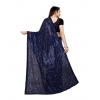 Women's Georgette Embellished Sequnece Bollywood Saree With Unstitched Blouse 5.5Mtr (Blue) Women's Georgette Embellished Sequnece Bollywood Saree With Unstitched Blouse 5.5Mtr (Blue)