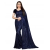 Women's Georgette Embellished Sequnece Bollywood Saree With Unstitched Blouse 5.5Mtr (Blue) Women's Georgette Embellished Sequnece Bollywood Saree With Unstitched Blouse 5.5Mtr (Blue)