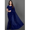 Women's Georgette Embellished Sequnece Bollywood Saree With Unstitched Blouse 5.5Mtr (Blue) Women's Georgette Embellished Sequnece Bollywood Saree With Unstitched Blouse 5.5Mtr (Blue)