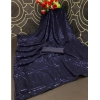 Women's Georgette Embellished Sequnece Bollywood Saree With Unstitched Blouse 5.5Mtr (Blue) Women's Georgette Embellished Sequnece Bollywood Saree With Unstitched Blouse 5.5Mtr (Blue)