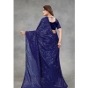 Women's Georgette Embellished Sequnece Bollywood Saree With Unstitched Blouse 5.5Mtr (Blue) Women's Georgette Embellished Sequnece Bollywood Saree With Unstitched Blouse 5.5Mtr (Blue)