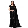Women's Georgette Embellished Sequnece Bollywood Saree With Unstitched Blouse 5.5Mtr (Black) Women's Georgette Embellished Sequnece Bollywood Saree With Unstitched Blouse 5.5Mtr (Black)