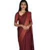 Women's Silk Printed Saree With Unstitched Blouse 5.5Mtr (Maroon) Women's Silk Printed Saree With Unstitched Blouse 5.5Mtr (Maroon)