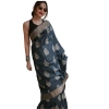 Women's Silk Printed Saree With Unstitched Blouse 5.5Mtr (Black) Women's Silk Printed Saree With Unstitched Blouse 5.5Mtr (Black)