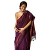 Women's Silk Printed Saree With Unstitched Blouse 5.5Mtr (Wine) Women's Silk Printed Saree With Unstitched Blouse 5.5Mtr (Wine)