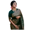 Women's Silk Printed Saree With Unstitched Blouse 5.5Mtr (Green) Women's Silk Printed Saree With Unstitched Blouse 5.5Mtr (Green)