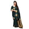 Women's Silk Printed Saree With Unstitched Blouse 5.5Mtr (Green) Women's Silk Printed Saree With Unstitched Blouse 5.5Mtr (Green)
