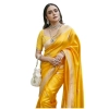 Women's Silk Printed Saree With Unstitched Blouse 5.5Mtr (Yellow) Women's Silk Printed Saree With Unstitched Blouse 5.5Mtr (Yellow)