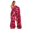 Women's Silk Printed Saree With Unstitched Blouse 5.5Mtr (Pink) Women's Silk Printed Saree With Unstitched Blouse 5.5Mtr (Pink)