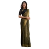 Women's Silk Printed Saree With Unstitched Blouse 5.5Mtr (Black) Women's Silk Printed Saree With Unstitched Blouse 5.5Mtr (Black)