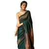 Women's Silk Printed Saree With Unstitched Blouse 5.5Mtr (Green) Women's Silk Printed Saree With Unstitched Blouse 5.5Mtr (Green)
