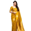 Women's Silk Printed Saree With Unstitched Blouse 5.5Mtr (Yellow) Women's Silk Printed Saree With Unstitched Blouse 5.5Mtr (Yellow)