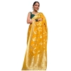 Women's Silk Printed Saree With Unstitched Blouse 5.5Mtr (Gold Yellow) Women's Silk Printed Saree With Unstitched Blouse 5.5Mtr (Gold Yellow)