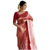 Women's Silk Printed Saree With Unstitched Blouse 5.5Mtr (Pink) Women's Silk Printed Saree With Unstitched Blouse 5.5Mtr (Pink)