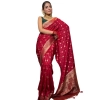 Women's Silk Printed Saree With Unstitched Blouse 5.5Mtr (Red) Women's Silk Printed Saree With Unstitched Blouse 5.5Mtr (Red)