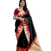 Women's Silk Printed Saree With Unstitched Blouse 5.5Mtr (Multicolor) Women's Silk Printed Saree With Unstitched Blouse 5.5Mtr (Multicolor)
