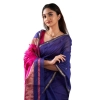Women's Cotton Printed Saree With Unstitched Blouse 5.5Mtr (Blue) Women's Cotton Printed Saree With Unstitched Blouse 5.5Mtr (Blue)