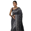 Women's Silk Printed Saree With Unstitched Blouse 5.5Mtr (Navy Blue) Women's Silk Printed Saree With Unstitched Blouse 5.5Mtr (Navy Blue)