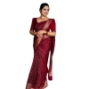 Women's Silk Printed Saree With Unstitched Blouse 5.5Mtr (Maroon) Women's Silk Printed Saree With Unstitched Blouse 5.5Mtr (Maroon)