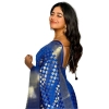 Women's Silk Printed Saree With Unstitched Blouse 5.5Mtr (Royal Blue) Women's Silk Printed Saree With Unstitched Blouse 5.5Mtr (Royal Blue)