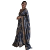 Women's Silk Printed Saree With Unstitched Blouse 5.5Mtr (Grey) Women's Silk Printed Saree With Unstitched Blouse 5.5Mtr (Grey)