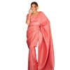 Women's Silk Printed Saree With Unstitched Blouse 5.5Mtr (Pink) Women's Silk Printed Saree With Unstitched Blouse 5.5Mtr (Pink)