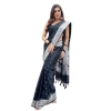 Women's Silk Printed Saree With Unstitched Blouse 5.5Mtr (Black) Women's Silk Printed Saree With Unstitched Blouse 5.5Mtr (Black)