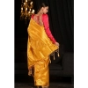 Women's Soft Lichi Silk Woven Saree With Unstitched Blouse 5.5Mtr (Yellow) Women's Soft Lichi Silk Woven Saree With Unstitched Blouse 5.5Mtr (Yellow)