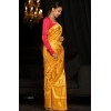 Women's Soft Lichi Silk Woven Saree With Unstitched Blouse 5.5Mtr (Yellow) Women's Soft Lichi Silk Woven Saree With Unstitched Blouse 5.5Mtr (Yellow)