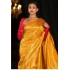 Women's Soft Lichi Silk Woven Saree With Unstitched Blouse 5.5Mtr (Yellow) Women's Soft Lichi Silk Woven Saree With Unstitched Blouse 5.5Mtr (Yellow)