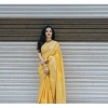 Women's Soft Lichi Silk Printed Saree With Unstitched Blouse 5.5Mtr (Yellow) Women's Soft Lichi Silk Printed Saree With Unstitched Blouse 5.5Mtr (Yellow)