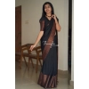 Women's Soft Lichi Silk Solid Saree With Unstitched Blouse 5.5Mtr (Black) Women's Soft Lichi Silk Solid Saree With Unstitched Blouse 5.5Mtr (Black)