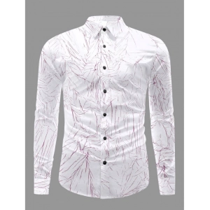 Generic Men's Casual PollyCotton Textured Full Sleeve Collar Shirt (Pink)