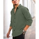 Men's Casual Popcorn Self-design Full Sleeve Collar Shirt (Green) Men's Casual Popcorn Self-design Full Sleeve Collar Shirt (Green)