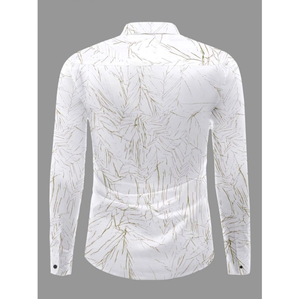 Men's Casual PollyCotton Textured Full Sleeve Collar Shirt (Green) Men's Casual PollyCotton Textured Full Sleeve Collar Shirt (Green)